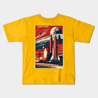 Soviet rocket poster Kids T-Shirt